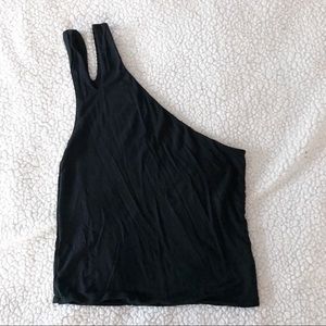 american eagle one shoulder crop top